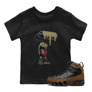 - Kids SNRT Quick shipping Roller Tees Jordan Fast dispatch 3D Olive Paint Air Sneaker 9