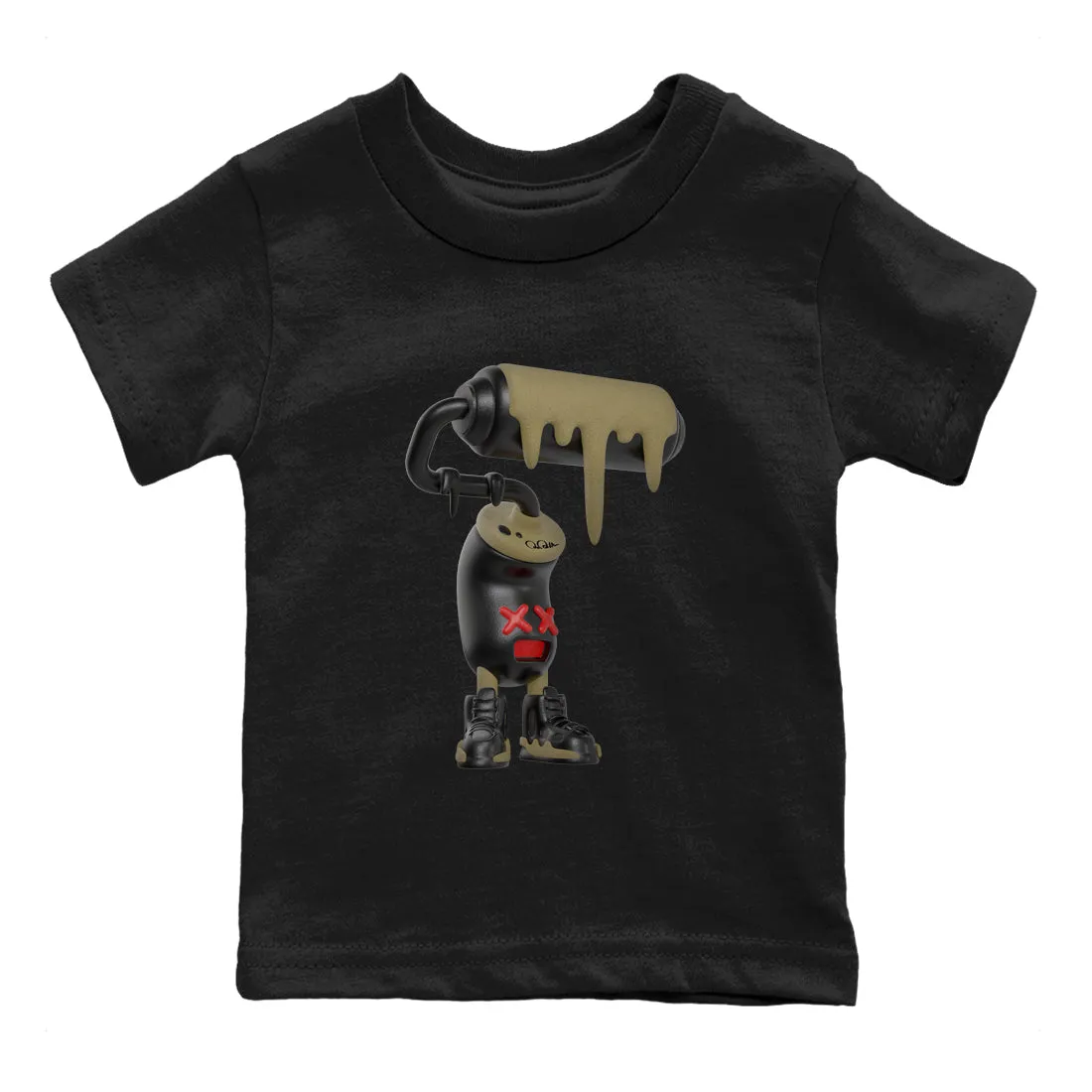 - Kids SNRT Quick shipping Roller Tees Jordan Fast dispatch 3D Olive Paint Air Sneaker 9