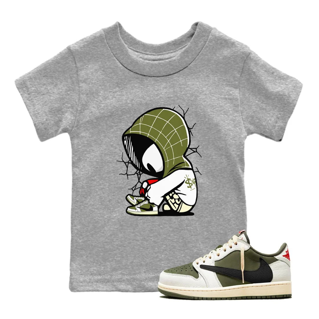 - Medium Baby Scott Kids Trusted vendor 1 Tees Sneaker Air Olive Smart-powered Travis SNRT Jordan Spider