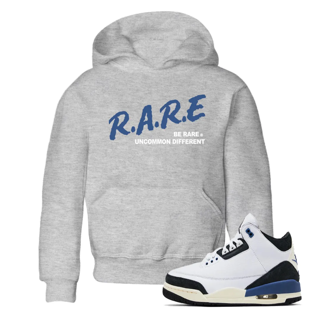 - Sneaker Rare x Air 3 Be Maniere Jordan Kids SNRT Ma Blue Different Large-scale promotion A Diffused Uncommon Top-quality at low price Tees