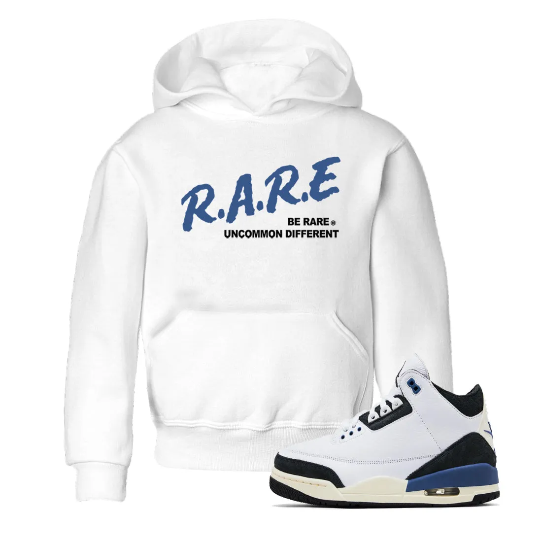 - Sneaker Rare x Air 3 Be Maniere Jordan Kids SNRT Ma Blue Different Large-scale promotion A Diffused Uncommon Top-quality at low price Tees