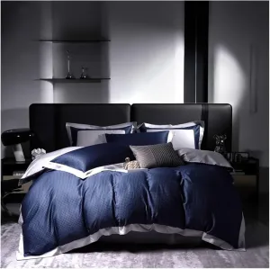 1000 Thread Count Sheet Set – Egyptian Cotton Bed Sheets Soft Sateen Weave Quality Luxury Bedding Compatible with All Seasons Bed Four Pieces Set(B,Twin)
