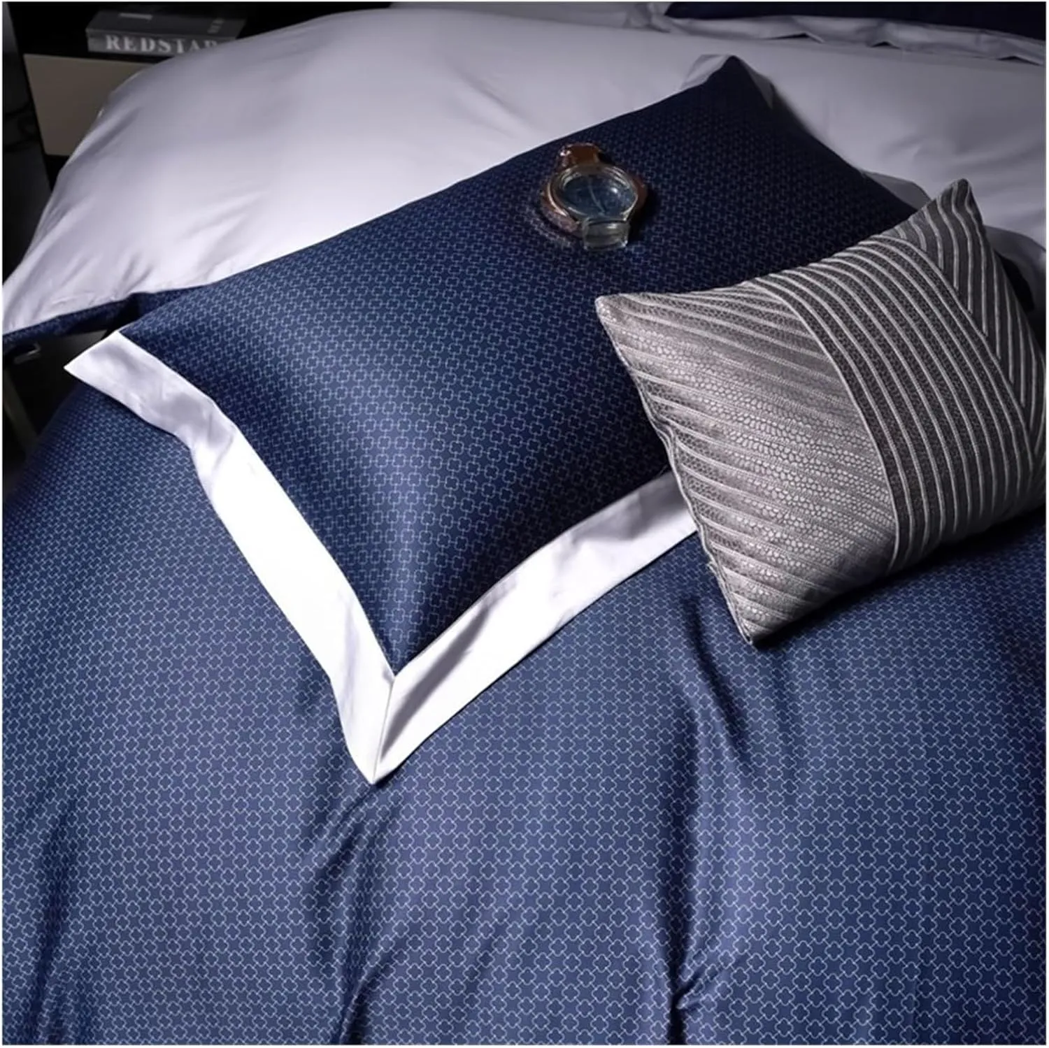 1000 Thread Count Sheet Set – Egyptian Cotton Bed Sheets Soft Sateen Weave Quality Luxury Bedding Compatible with All Seasons Bed Four Pieces Set(B,Twin)