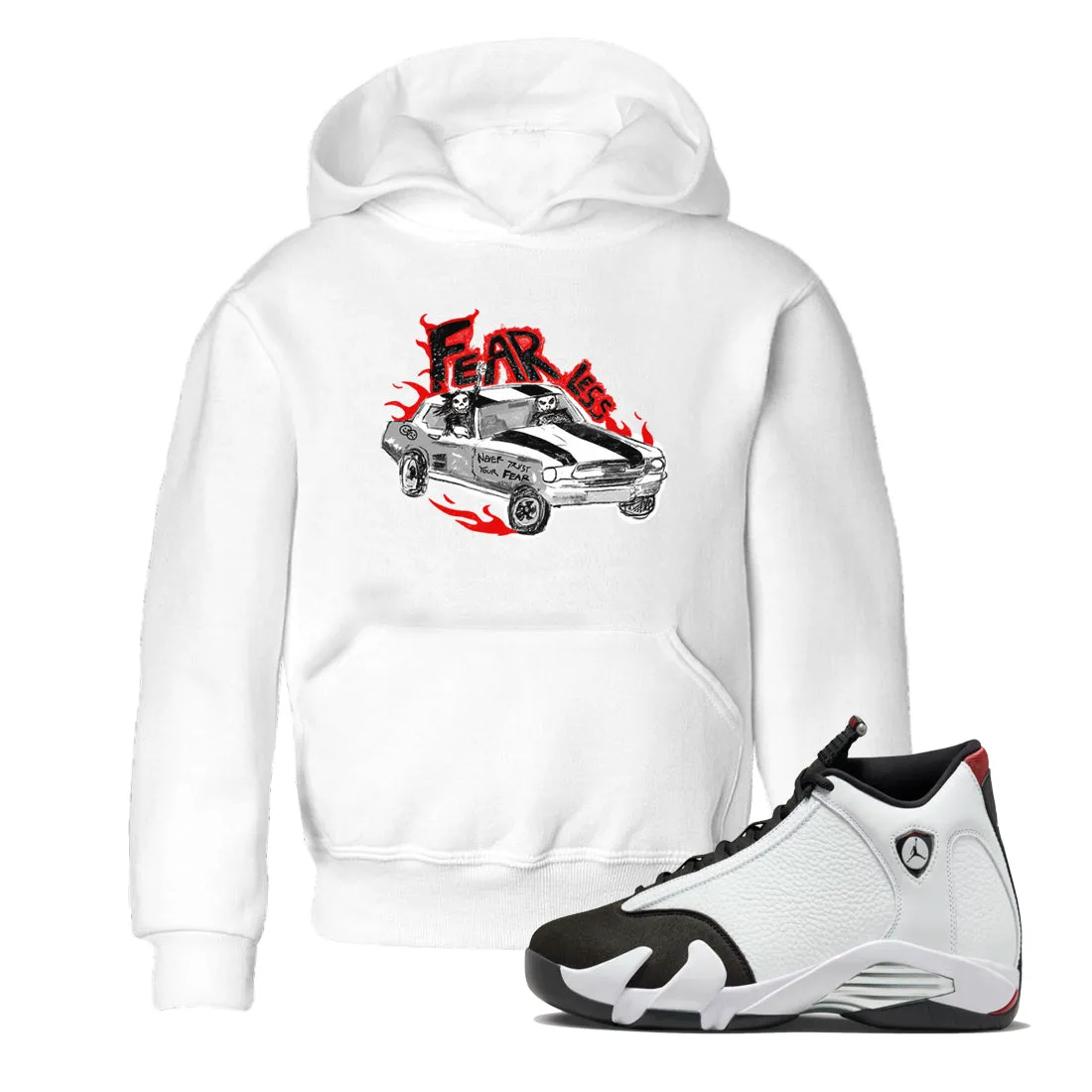 14 Air Sneaker Car Kids SNRT Toe Data-driven Reduced-rate Black Fearless Jordan - Tees