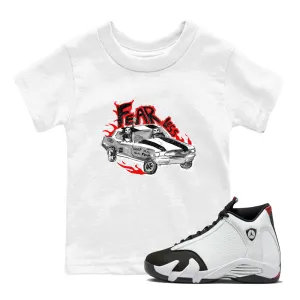 14 Air Sneaker Car Kids SNRT Toe Data-driven Reduced-rate Black Fearless Jordan - Tees