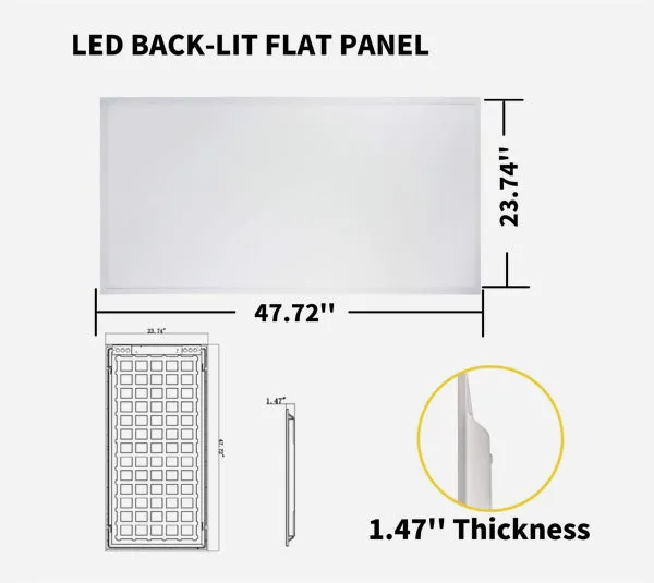 2X4 LED FLAT PANEL - 50W - 5000K