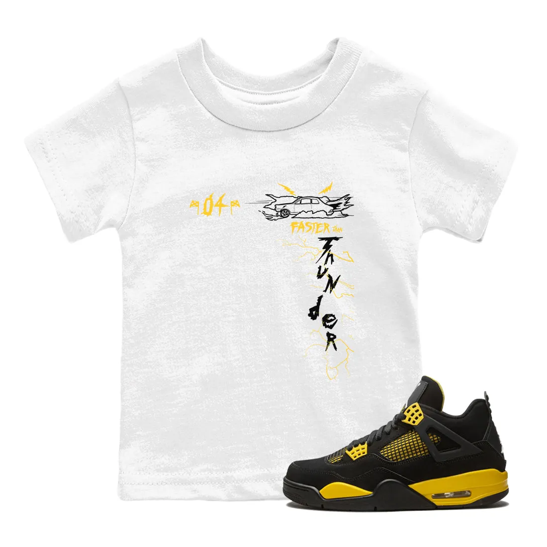 4 Air Jordan Thunder Faster Kids Tees - Sneaker Limited-edition offer Thunder Than SNRT Compliance-certified