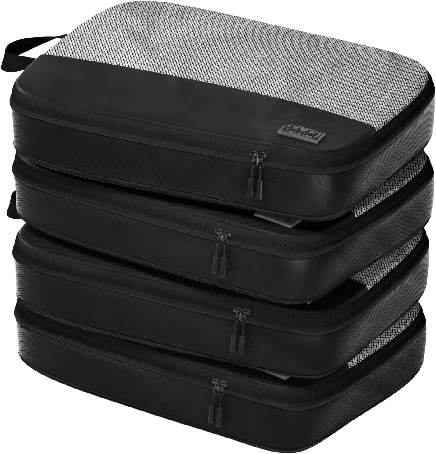 4pc Large Compression Packing Cubes for Suitcases - Carry-on Packing Cubes - Compression Packing Cubes for Carry on Suitcase Compression - Luggage Packing Compression Bags for Travel