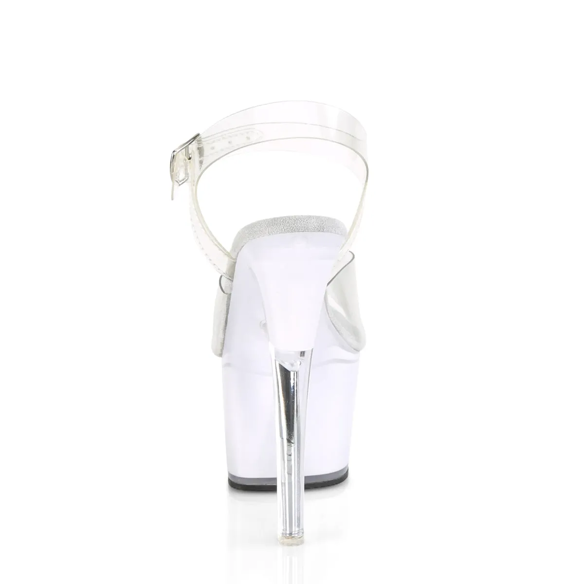 7 Inch Heel ILLUMINATOR-708 Clear Multiple Color Light Up