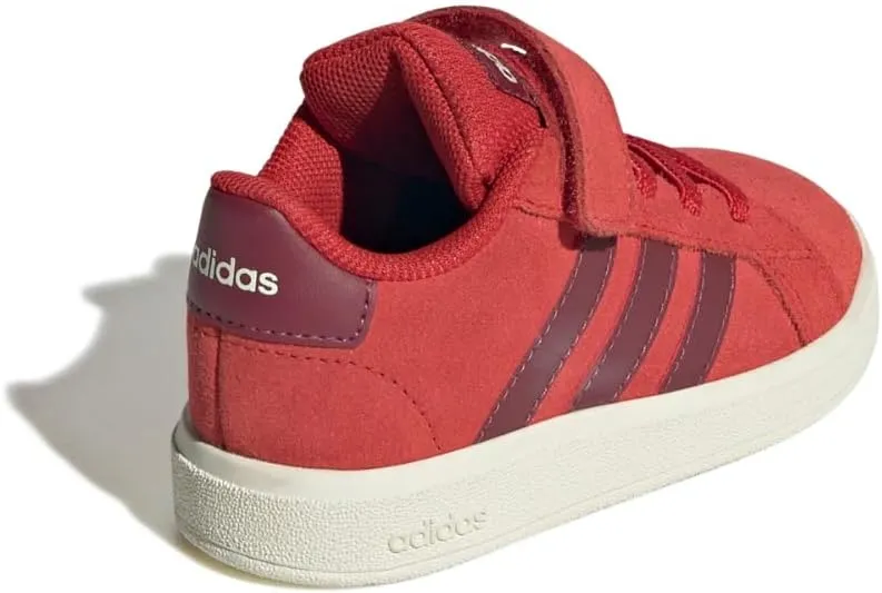 adidas Baby-Boy's Grand Court 2.0 Elastic Lace & Strap Sneaker