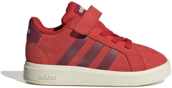 adidas Baby-Boy's Grand Court 2.0 Elastic Lace & Strap Sneaker
