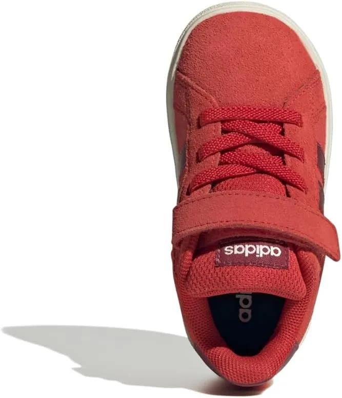 adidas Baby-Boy's Grand Court 2.0 Elastic Lace & Strap Sneaker