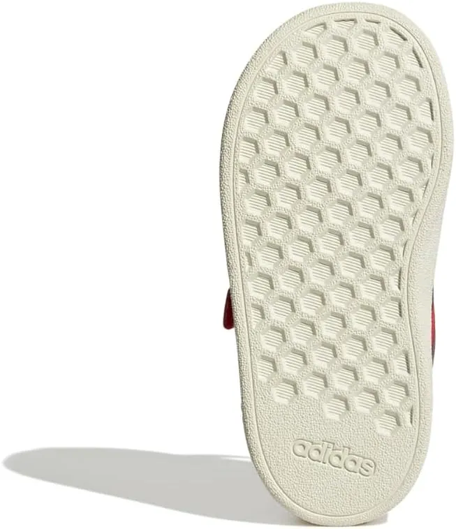 adidas Baby-Boy's Grand Court 2.0 Elastic Lace & Strap Sneaker