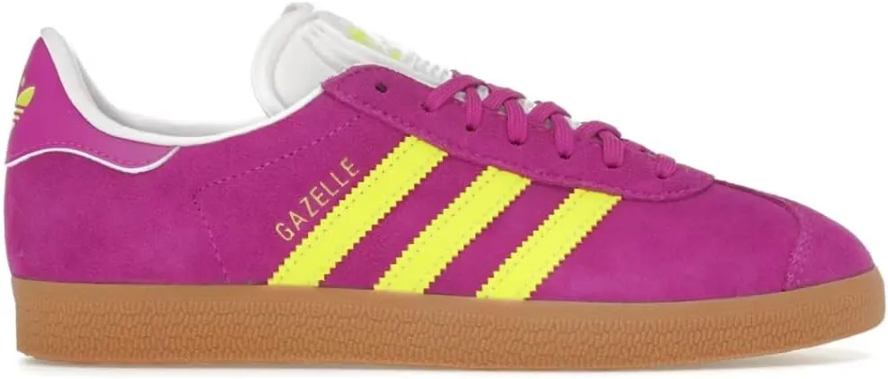 Adidas Gazelle Womens Sneaker (Purple Burst Solar Yellow, 5.5)