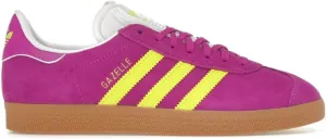 Adidas Gazelle Womens Sneaker (Purple Burst Solar Yellow, 5.5)