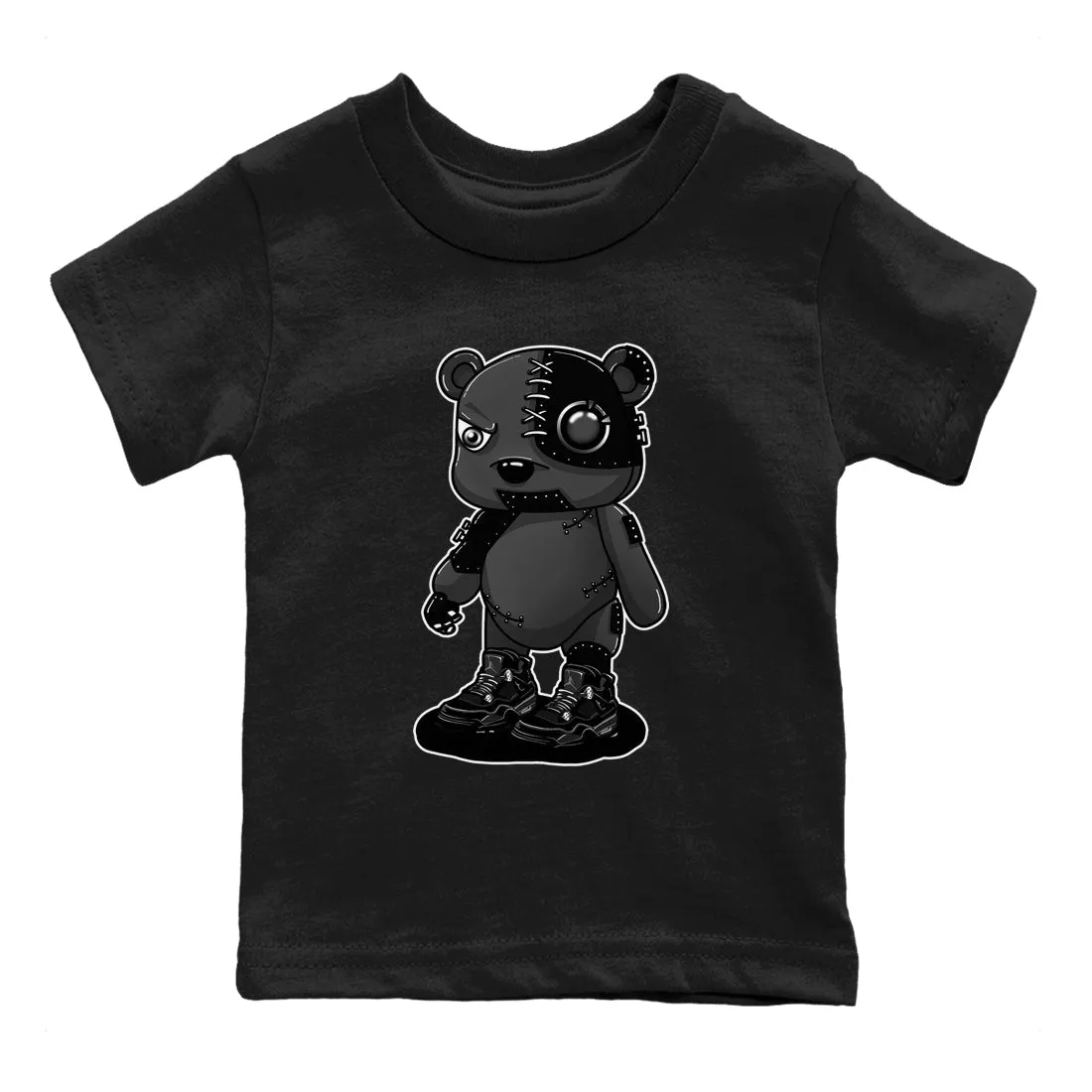 Air Tees Jordan Cyborg Luxurious Fully equipped Bear Kids Black - Sneaker SNRT Cat 4