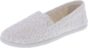 Airwalk Women's Cream Floral Crochet Women's Dream Slip-On