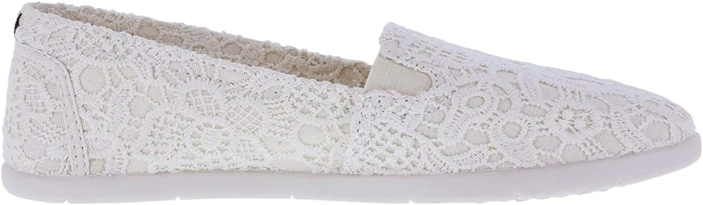 Airwalk Women's Cream Floral Crochet Women's Dream Slip-On
