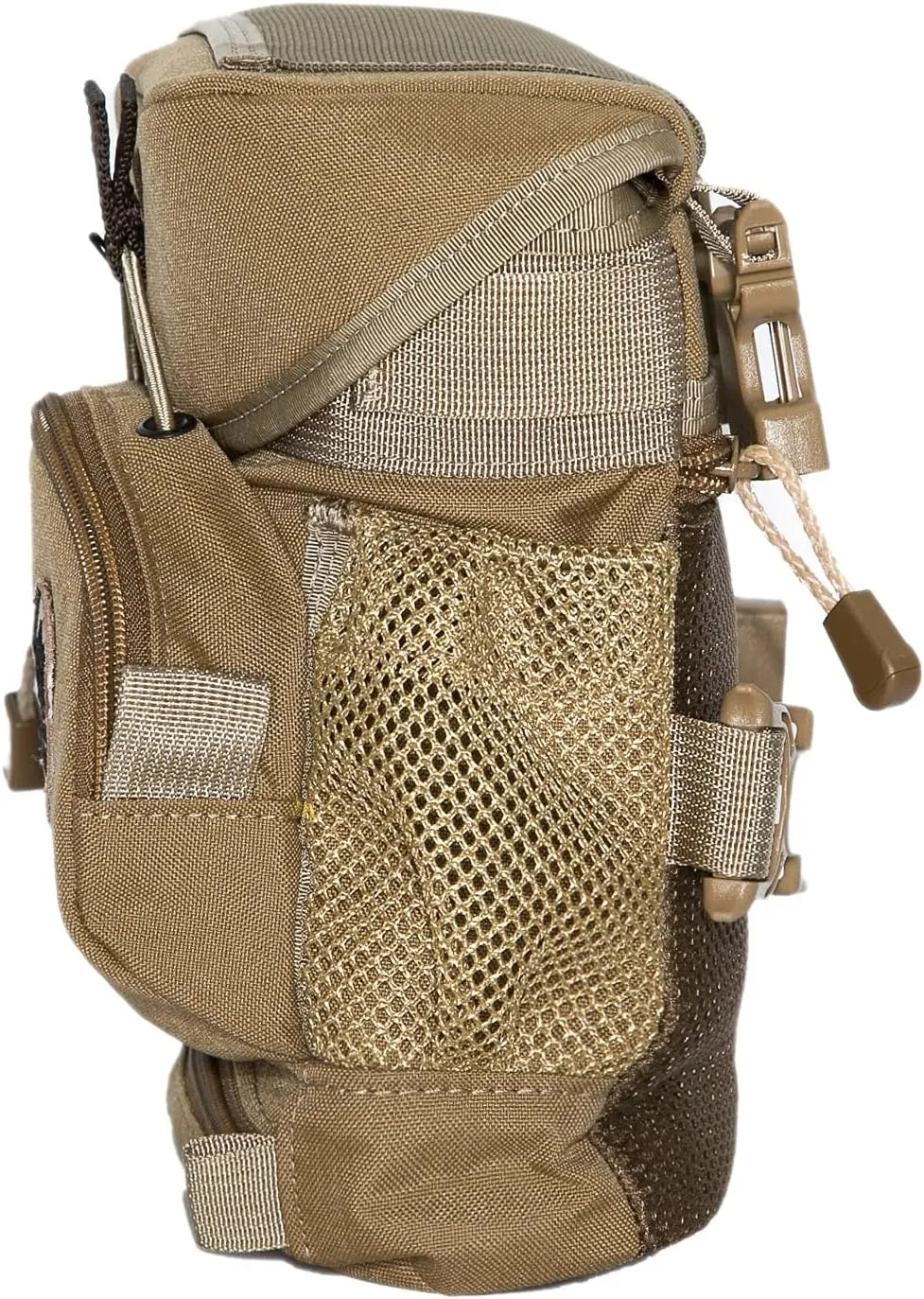 Alaska Guide Creations Hybrid with MAX Pocket | Compact Utility Bag with Mesh Side Pockets | Binocular Harness for Comfort and Quick Access (Coyote Brown)