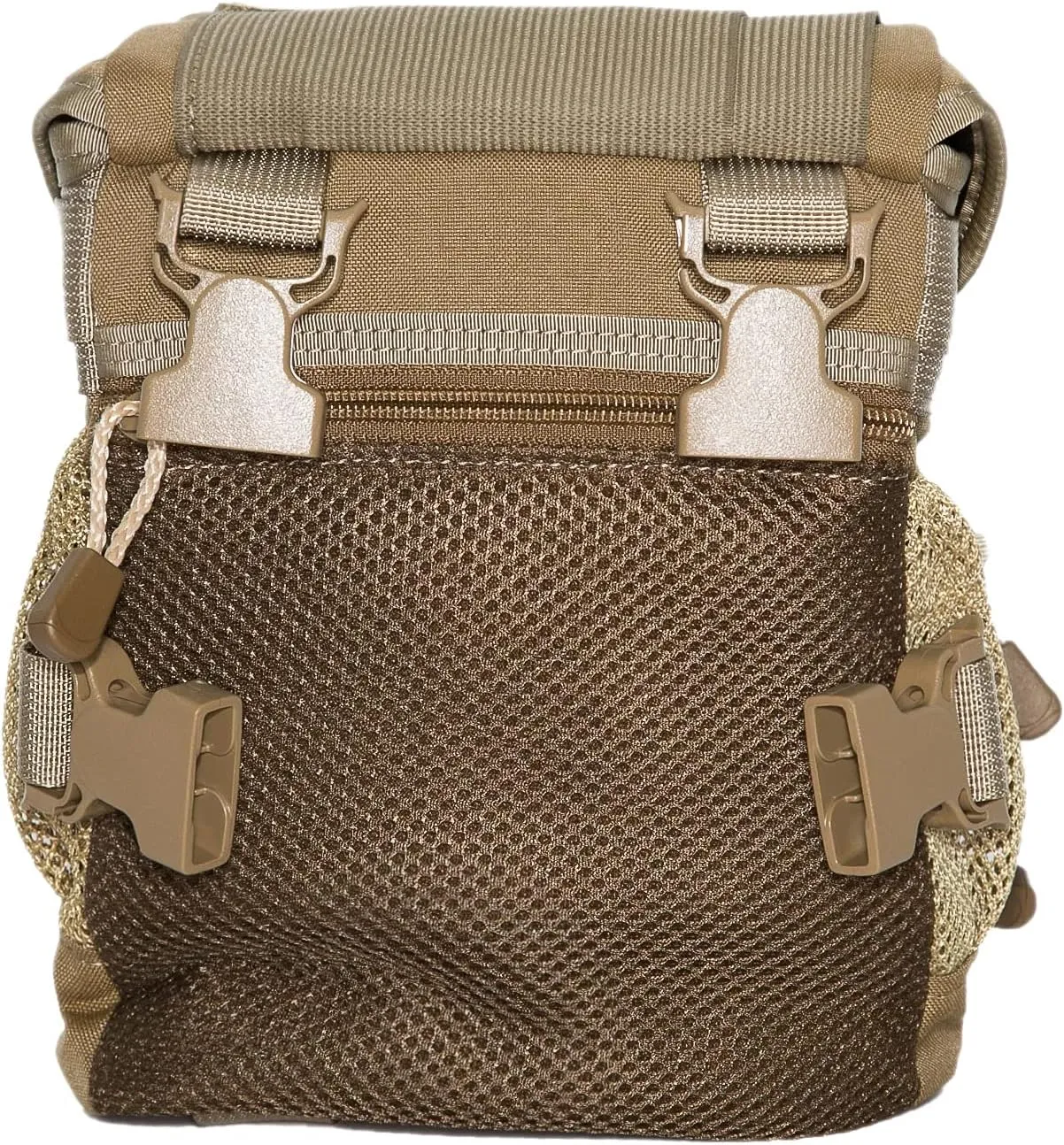 Alaska Guide Creations Hybrid with MAX Pocket | Compact Utility Bag with Mesh Side Pockets | Binocular Harness for Comfort and Quick Access (Coyote Brown)