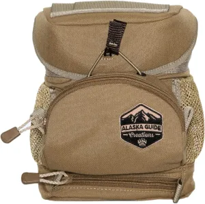 Alaska Guide Creations Hybrid with MAX Pocket | Compact Utility Bag with Mesh Side Pockets | Binocular Harness for Comfort and Quick Access (Coyote Brown)