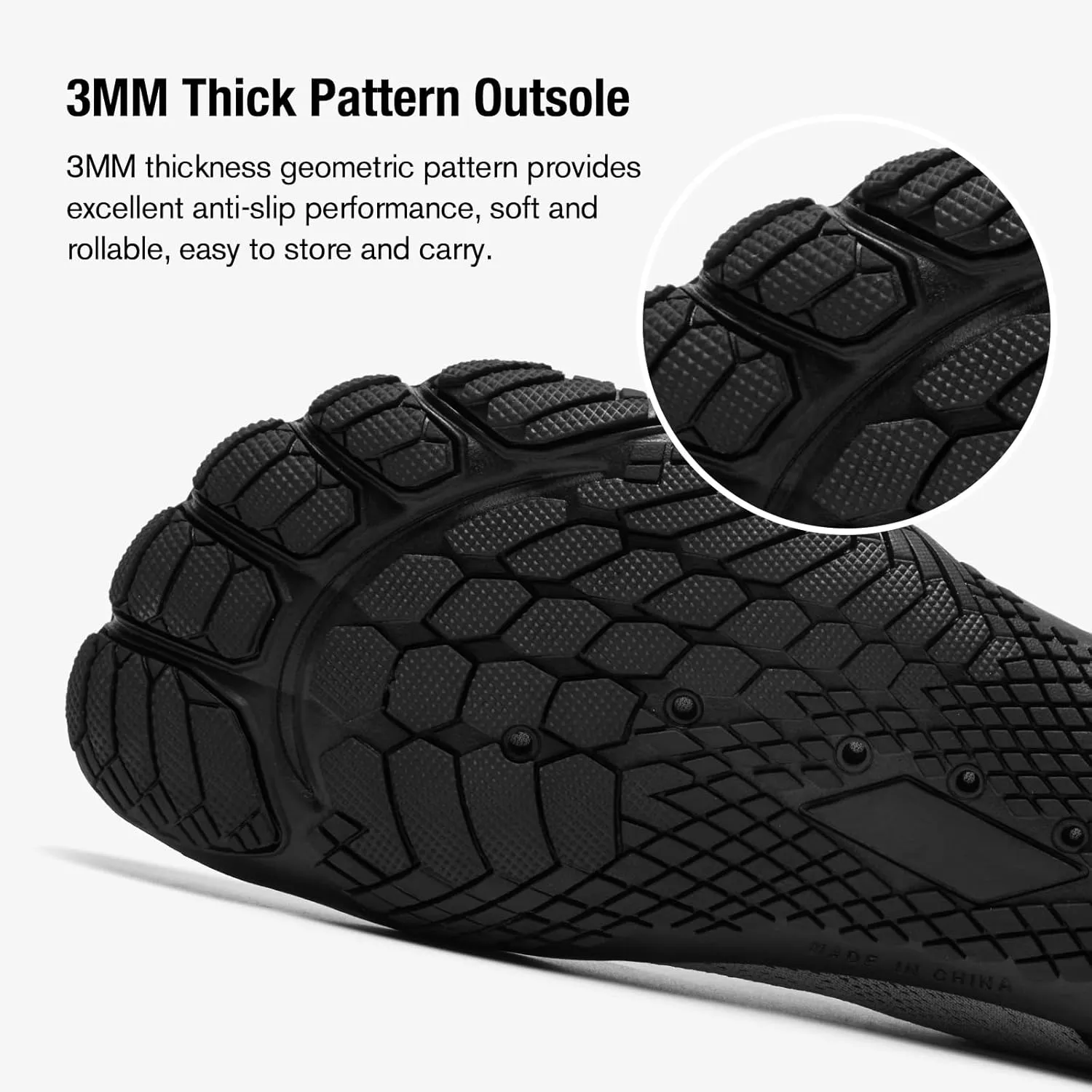 ALEADER Barefoot Water Shoes Men Non Slip Swim Beach Shoes for Hiking Walking River