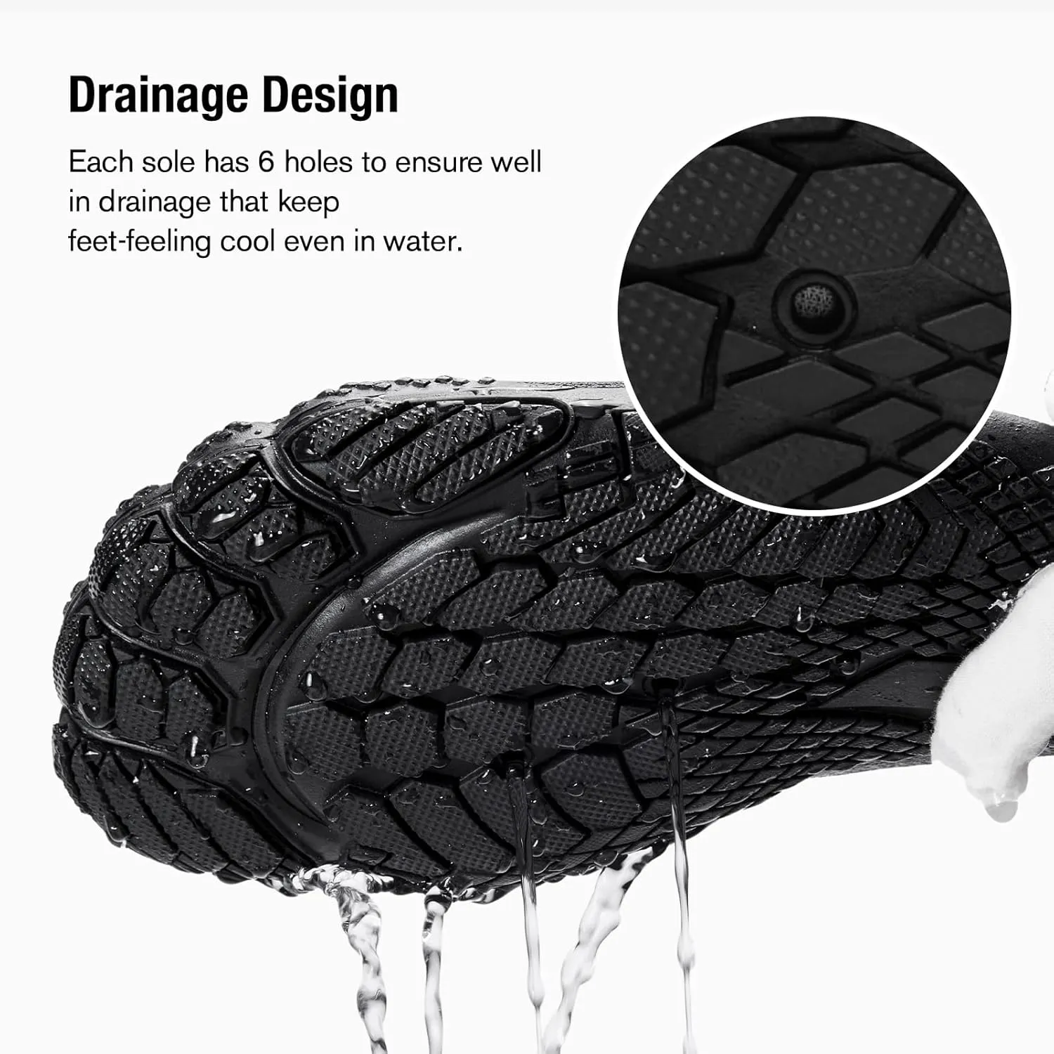ALEADER Barefoot Water Shoes Men Non Slip Swim Beach Shoes for Hiking Walking River