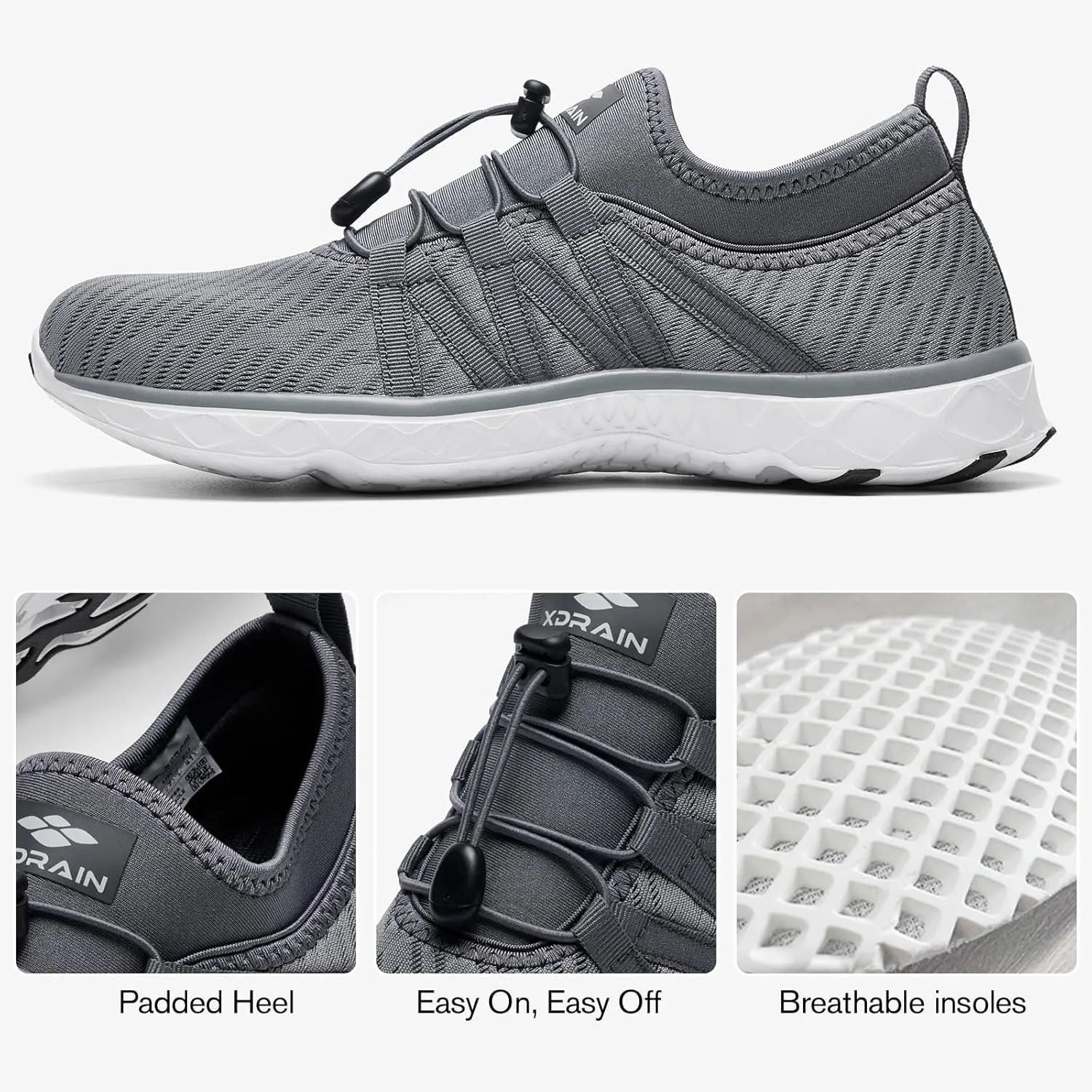 ALEADER Men's Quick Drying Aqua Water Shoes
