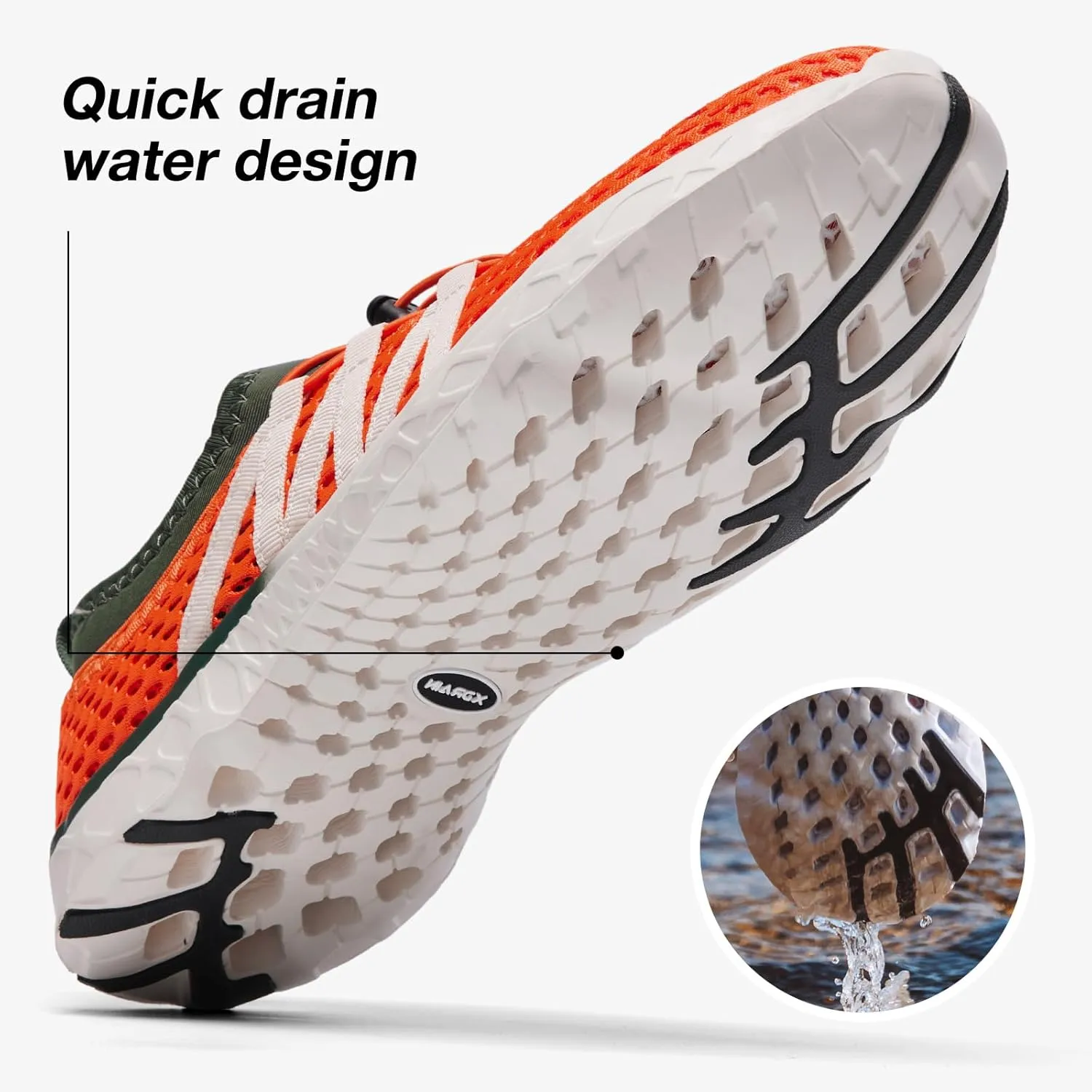 ALEADER Men's Quick Drying Aqua Water Shoes