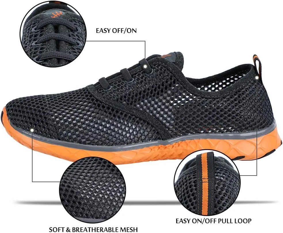 ALEADER Men's Quick Drying Aqua Water Shoes