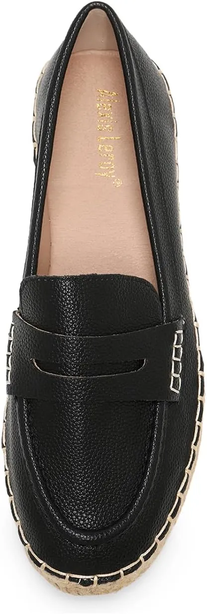 Alexis Leroy Women Closed Toe Slip On Casual Espadrilles Loafer Flat Comfort Shoes