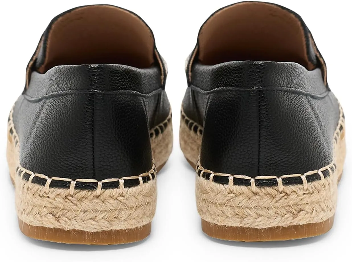 Alexis Leroy Women Closed Toe Slip On Casual Espadrilles Loafer Flat Comfort Shoes