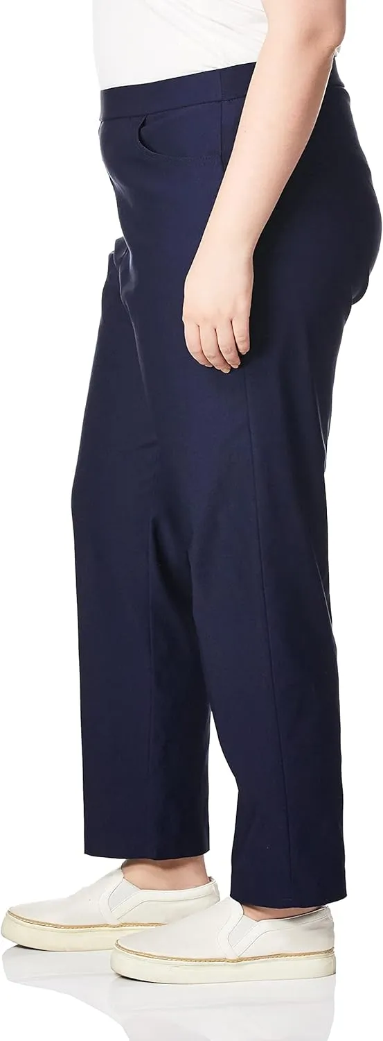 Alfred Dunner Women's Allure Slimming Petite Short Stretch Pants-Modern Fit