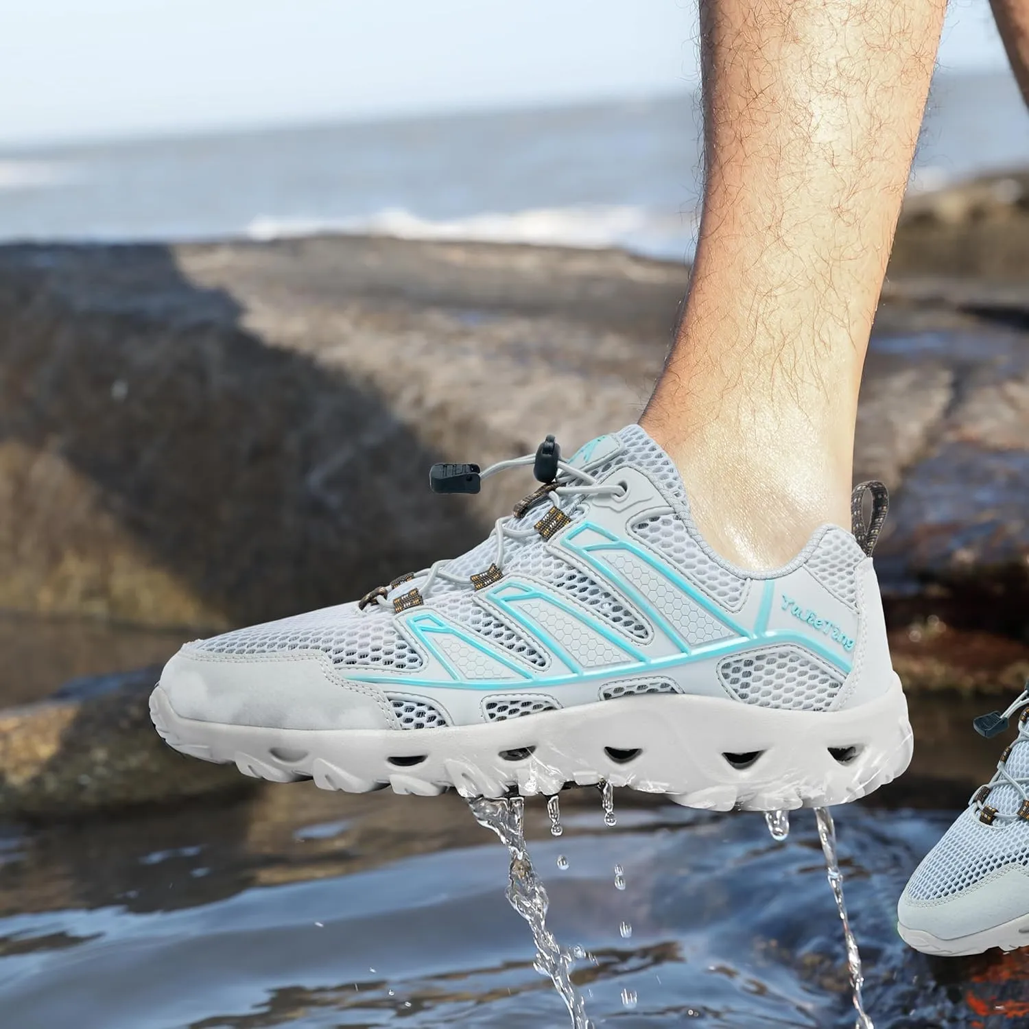 Alibress Water Shoes for Women Men Slip-on Hiking Water Shoes Quick-Dry Aqua Beach Swim River Shoes