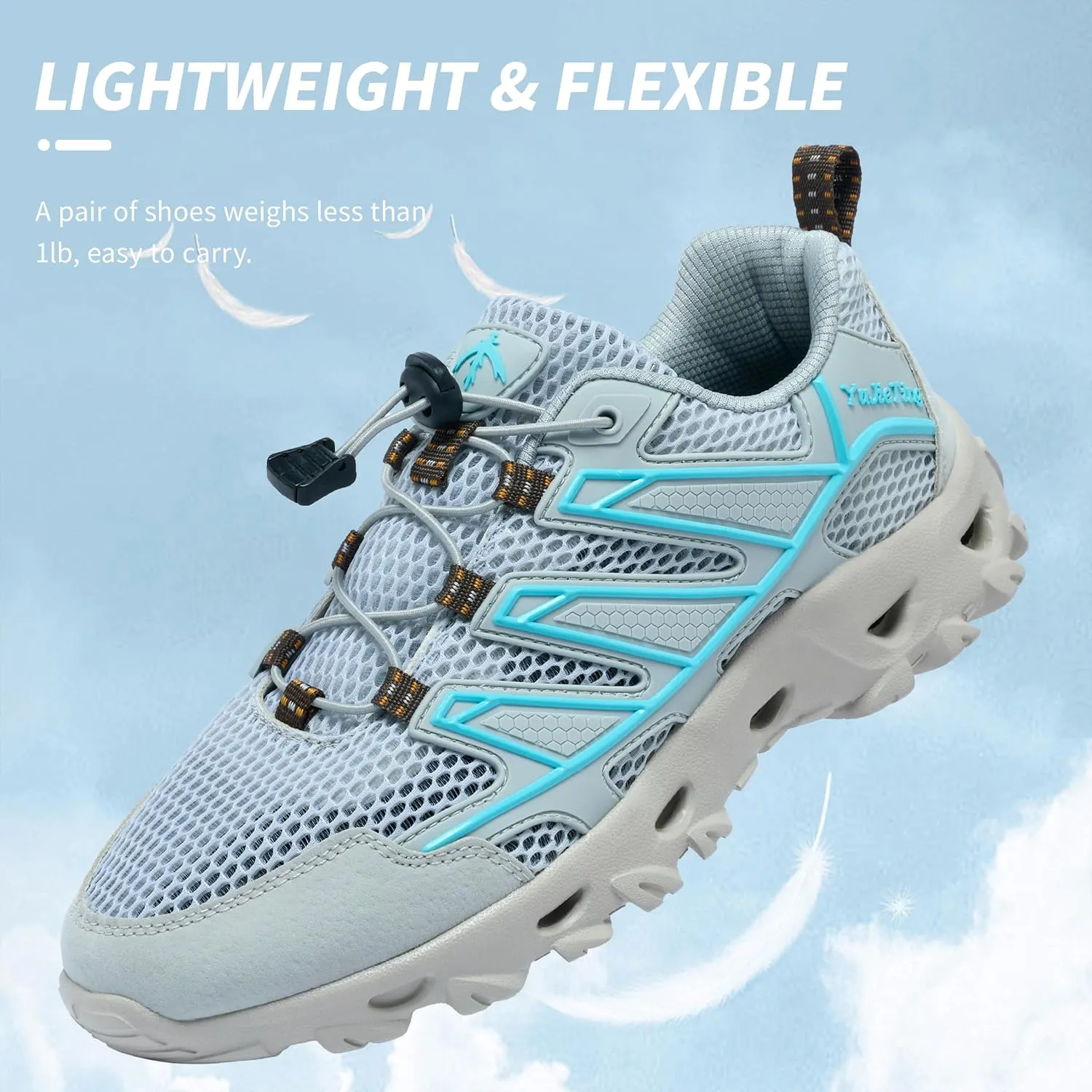 Alibress Water Shoes for Women Men Slip-on Hiking Water Shoes Quick-Dry Aqua Beach Swim River Shoes