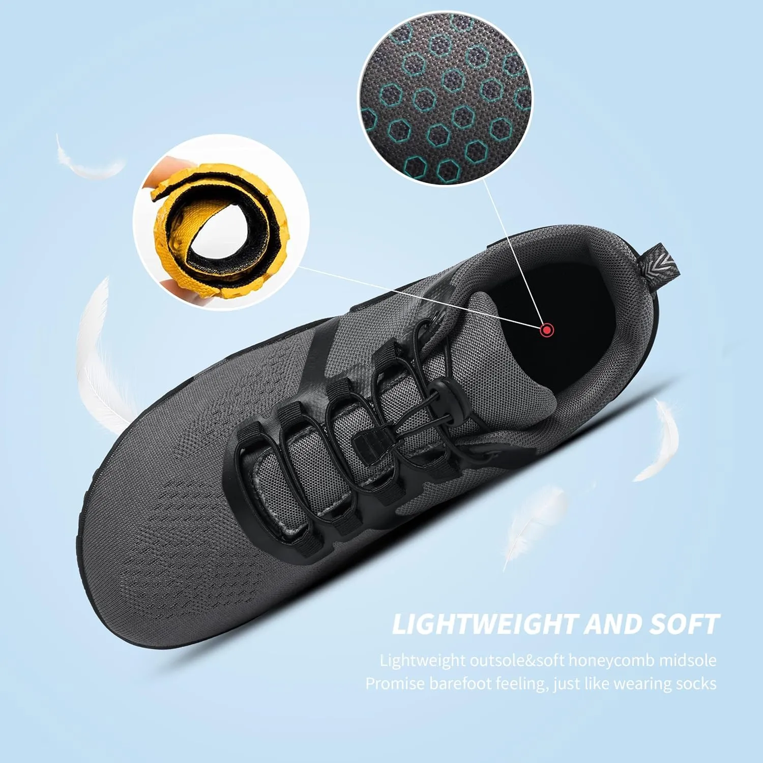 Alibress Water Shoes for Women Men Slip-on Quick-Dry Aqua Beach Swim River Hiking Water Shoes