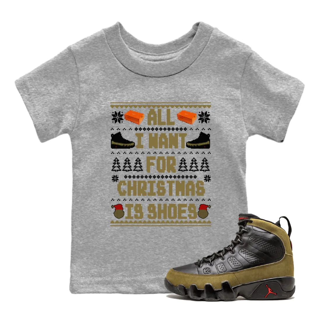 All Christmas Shoes Sneaker Trusted vendor Want Precision-engineered For Tees Jordan Is Kids 9 Air I - Olive SNRT