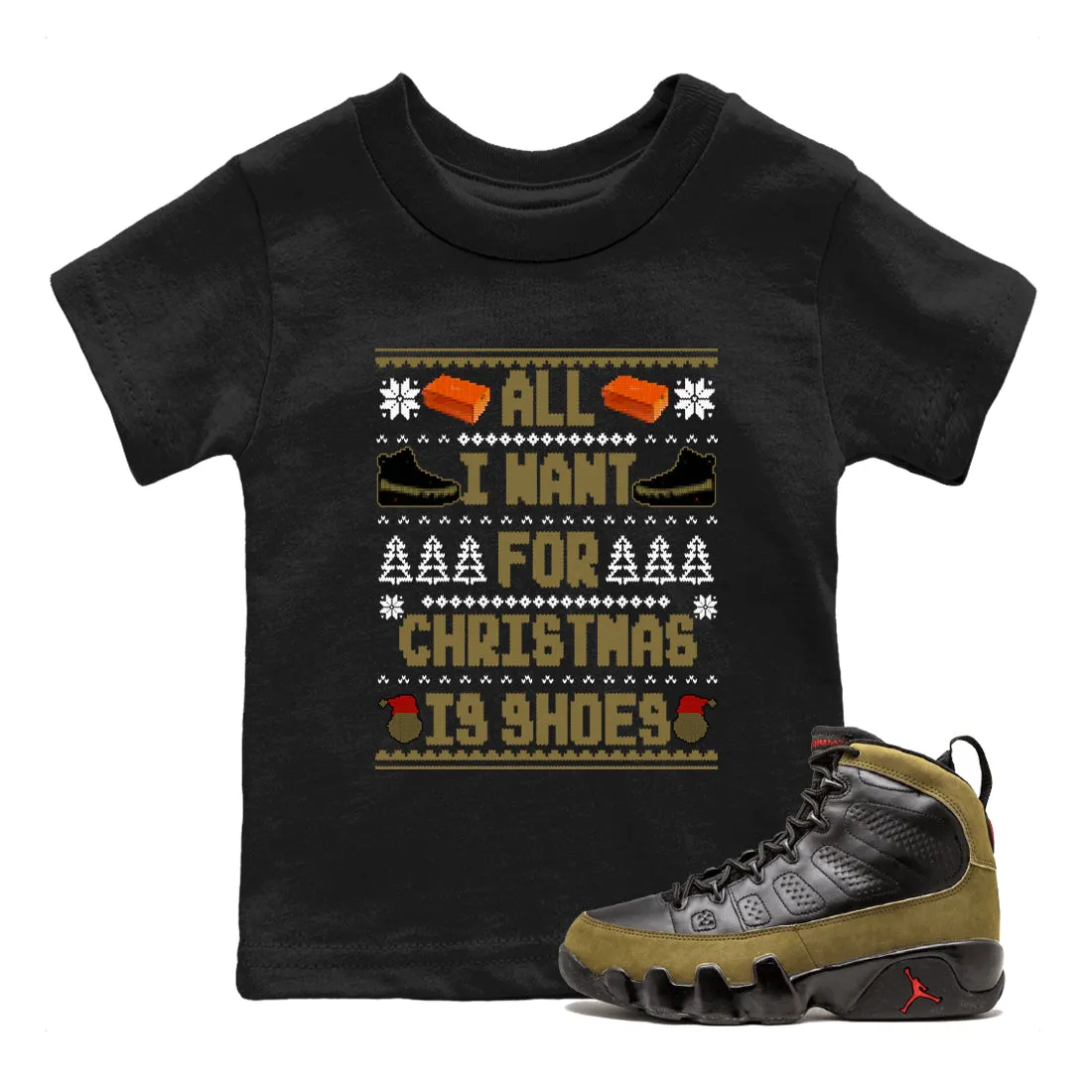 All Christmas Shoes Sneaker Trusted vendor Want Precision-engineered For Tees Jordan Is Kids 9 Air I - Olive SNRT