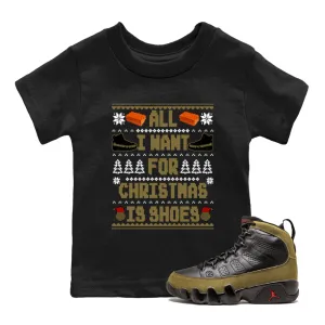All Christmas Shoes Sneaker Trusted vendor Want Precision-engineered For Tees Jordan Is Kids 9 Air I - Olive SNRT