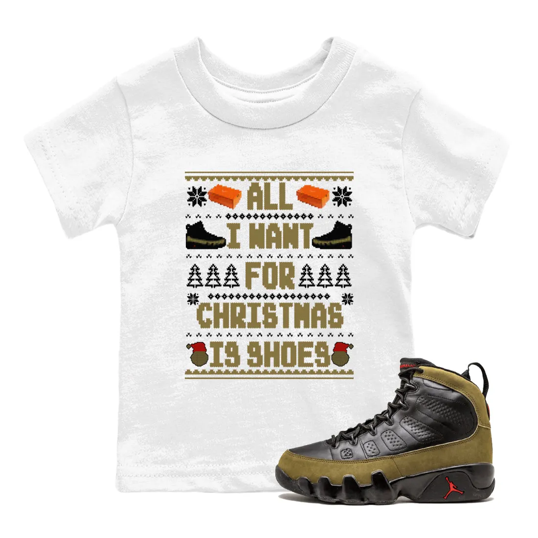 All Christmas Shoes Sneaker Trusted vendor Want Precision-engineered For Tees Jordan Is Kids 9 Air I - Olive SNRT