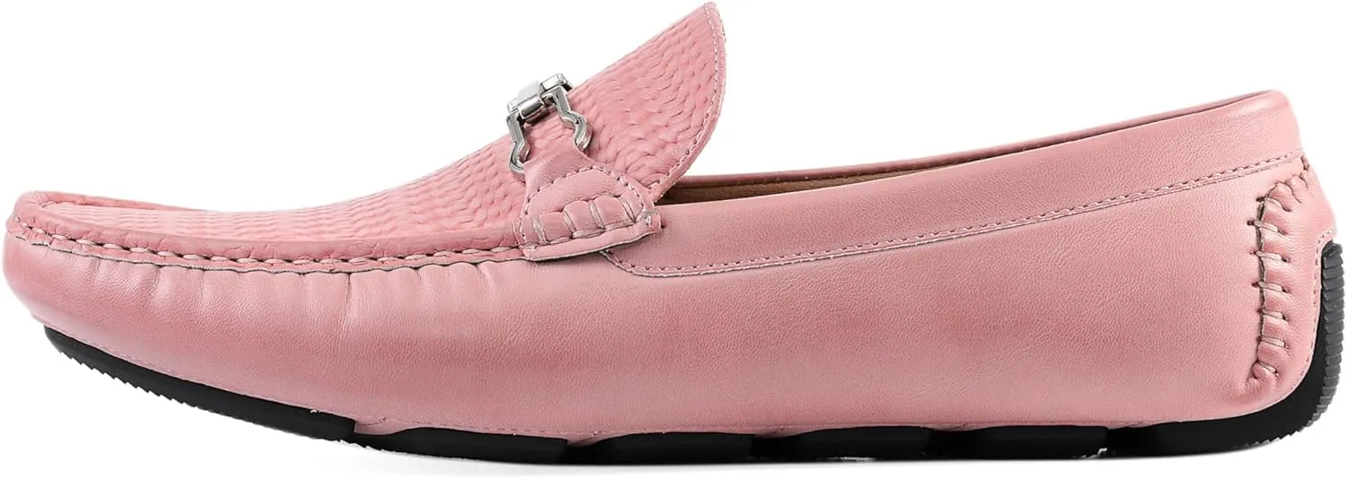 Amali Cola - Driving Moccasins for Men – Mens Slip On Loafers, Moccasins, Slip-on Dress Shoes - Driving Loafers with Matching Color Bit