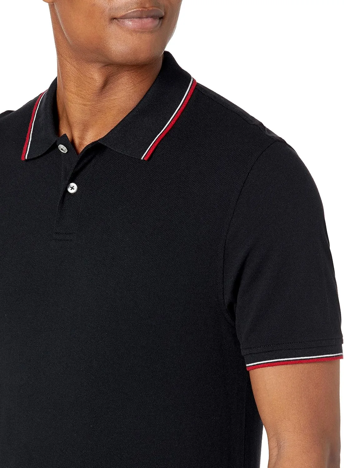 Amazon Essentials Men's Polo Shirts Short Sleeve, Slim-Fit Cotton Pique