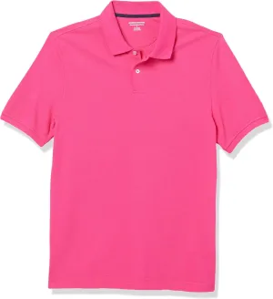 Amazon Essentials Men's Polo Shirts Short Sleeve, Slim-Fit Cotton Pique