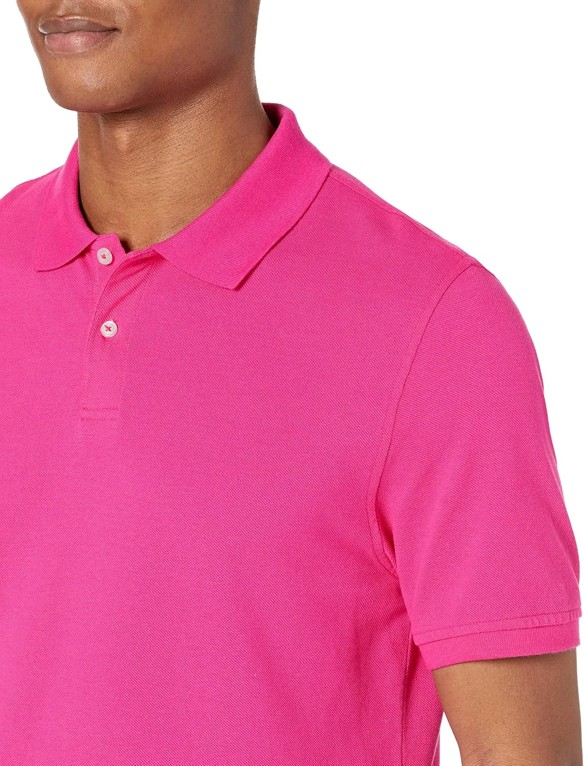 Amazon Essentials Men's Polo Shirts Short Sleeve, Slim-Fit Cotton Pique