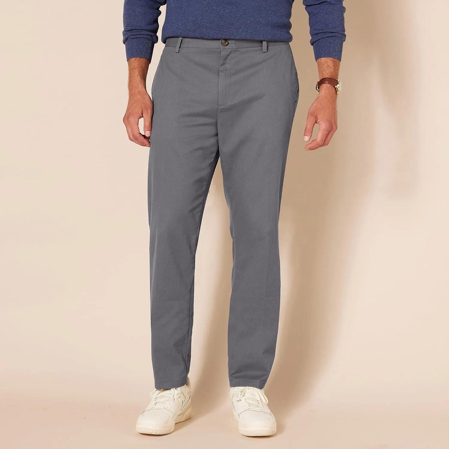 Amazon Essentials Men's Slim-Fit Wrinkle-Resistant Flat-Front Chino Pant