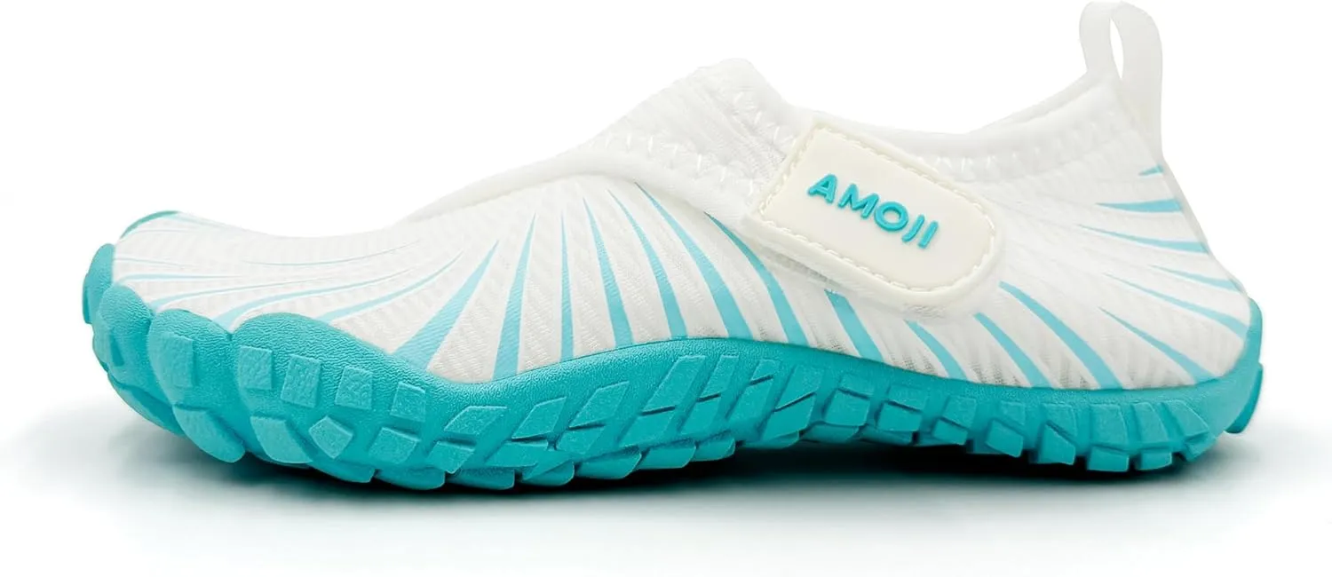 Amoji Kids Water Aqua Shoes Boys Girls Barefoot for Beach Swim Pool 2420