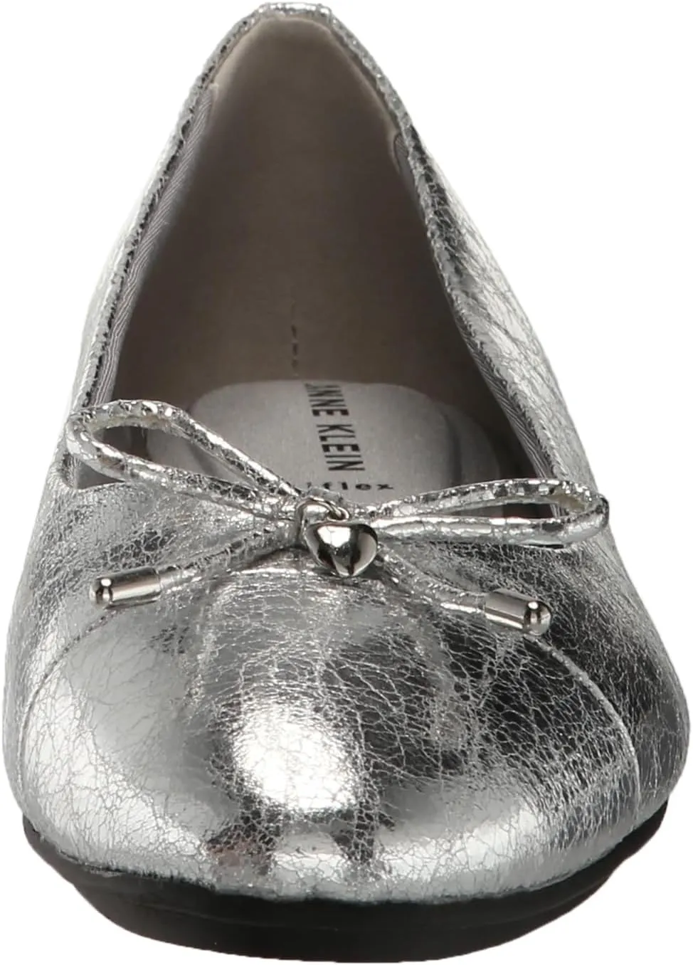 Anne Klein Womens LUCI Faux Leather Slip On Flat Shoes