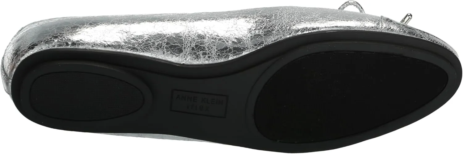 Anne Klein Womens LUCI Faux Leather Slip On Flat Shoes