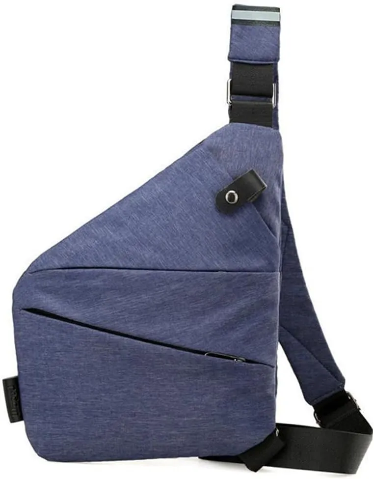 Anti Theft Travel Sling Bag - Slim Crossbody Hiking Shoulder Bag for Women & Men