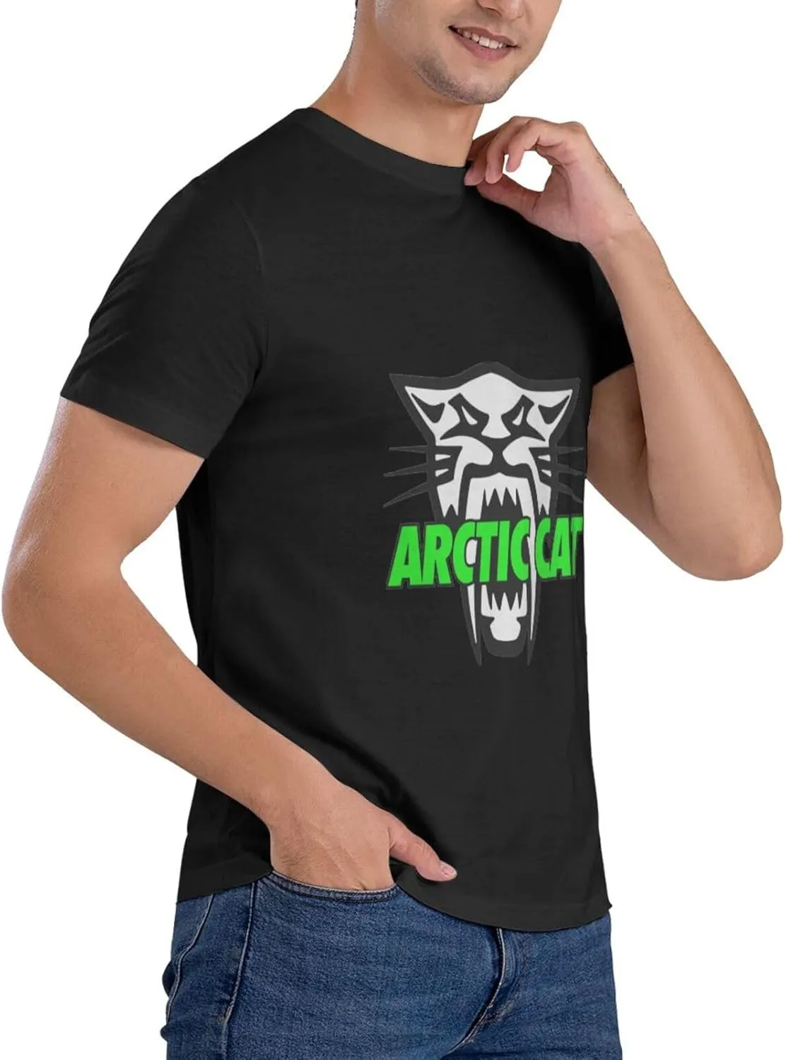 Arctic Cat Cotton Trend Round Neck T-Shirt Men's T-Shirt